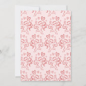 Invitation Baby shower Coquette Valentine (Dos)