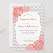 Invitation Baby shower Coral Couples (Devant)