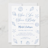 Invitation Baby shower côtier de Sea You Bientôt (Devant)