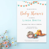 Invitation Baby shower couchage bébé mignon