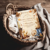 Invitation Baby Shower Country Western Rustique