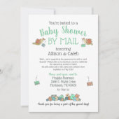 Invitation Baby shower coupé par courrier (Devant)