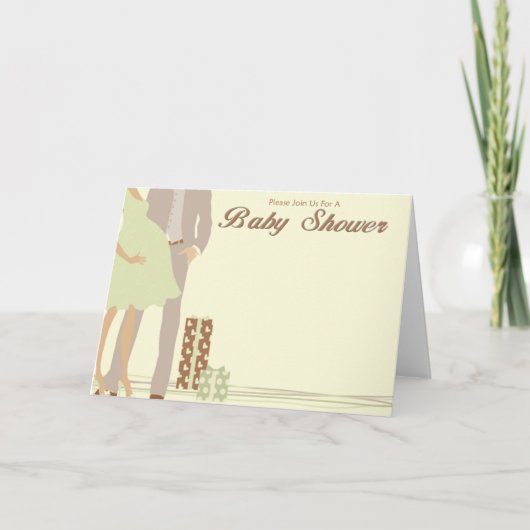 Invitation Baby shower couple (Devant)