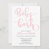 Invitation Baby shower Couples Bébé Bash (Devant)