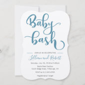 Invitation Baby shower Couples Bébé Bash (Devant)
