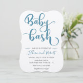 Invitation Baby shower Couples Bébé Bash (Debout devant)