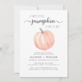 Invitation Baby shower Couples petit Citrouille (Devant)