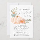 Invitation Baby shower Couples petit Citrouille (Devant)