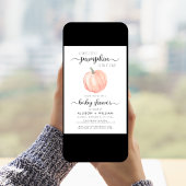 Invitation Baby shower Couples petit Citrouille