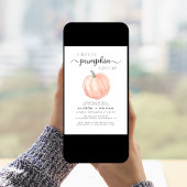 Invitation Baby shower Couples petit Citrouille