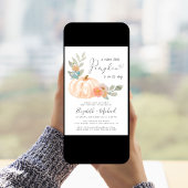 Invitation Baby shower Couples petit Citrouille