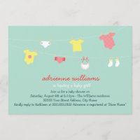 Invitation Baby shower Couture bébé
