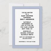 Invitation Baby Shower Cow-boy (Dos)