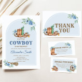 Invitation Baby Shower Cow-boy