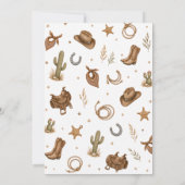 Invitation Baby Shower Cow-Boy Occidental (Dos)