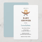 Invitation Baby shower Cowboy (Devant / Derrière)