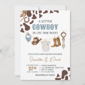 Invitation Baby shower Cowboy (Devant)