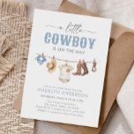 Invitation Baby shower Cowboy<br><div class="desc">Invitations amis et famille pour fêter un petit en chemin avec cette invitation baby shower à thème cowboy.</div>