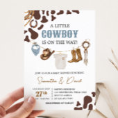 Invitation Baby shower Cowboy