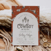 Invitation Baby shower Cowboy