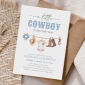 Invitation Baby shower Cowboy