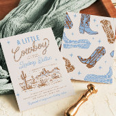 Invitation Baby shower Cowboy