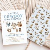 Invitation Baby shower Cowboy