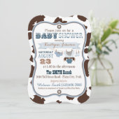 Invitation Baby shower Cowboy Bandanna Jumper (Debout devant)
