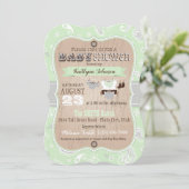 Invitation Baby shower Cowboy Bandanna Jumper (Debout devant)