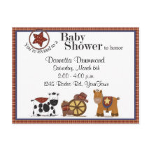 Invitation Baby shower Cowboy/Cowgirl