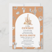 Invitation Baby shower Cowboy Wild West Modèle de l'invitatio (Devant)