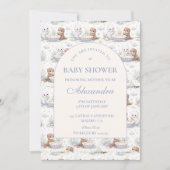 Invitation Baby Shower Créatures Sous-Marines (Devant)