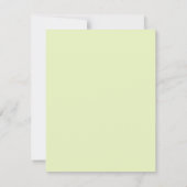 Invitation Baby shower crocodile mignon vert (Dos)