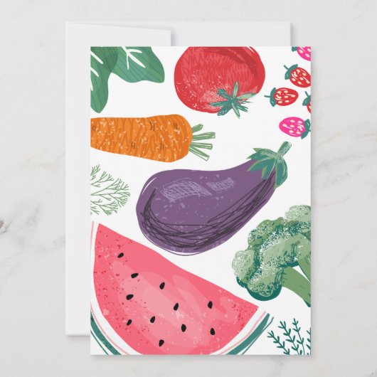 Invitation Baby shower cultivé localement (Dos)