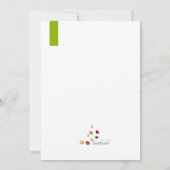 Invitation Baby shower cultivé localement (Dos)