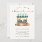 Invitation Baby shower cultivé localement (Devant)