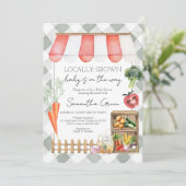 Invitation Baby shower cultivé localement (Debout devant)