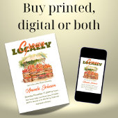 Invitation Baby shower cultivé localement