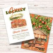 Invitation Baby shower cultivé localement