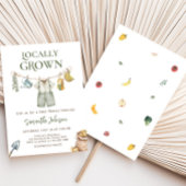 Invitation Baby shower cultivé localement