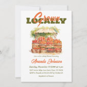 Invitation Baby shower cultivé localement (Devant)