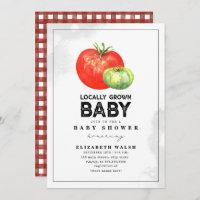 Baby shower cultivé localement En vichy aquarelle 