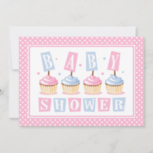 Invitation Baby shower Cupcake