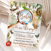 Invitation Baby shower Cute Bug & Caterpillar