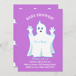 Invitation Baby shower Cute Ghost