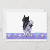 Invitation Baby shower Cute Husky (Dos)