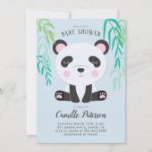 Invitation Baby shower Cute Panda (Devant)