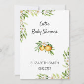 Invitation Baby shower Cutie Oranges (Dos)
