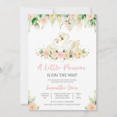 Invitation Baby Shower Cygne (Devant)