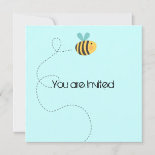 Invitation Baby shower d'abeille